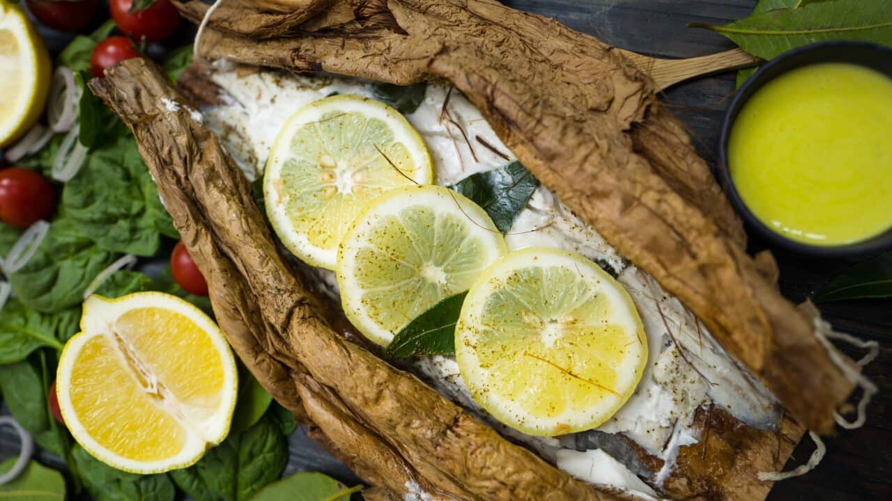 Whiting in paperbark Mark Olive