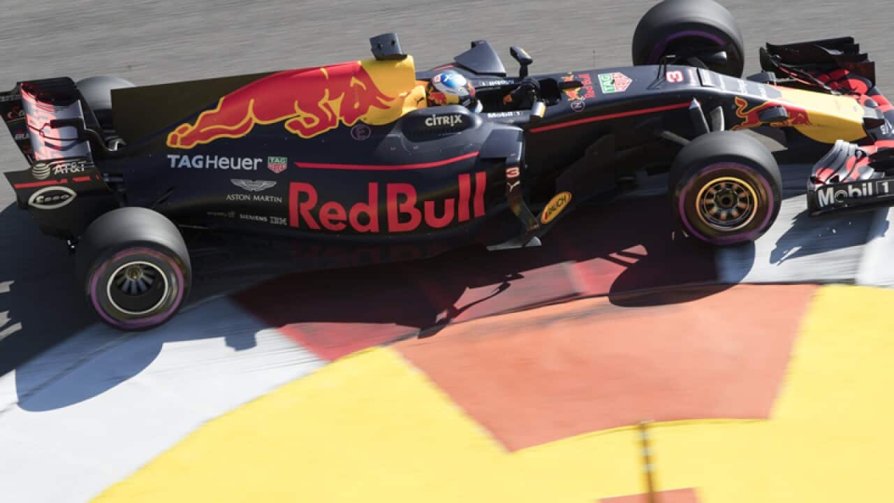 Australian Red Bull F1 driver Daniel Ricciardo