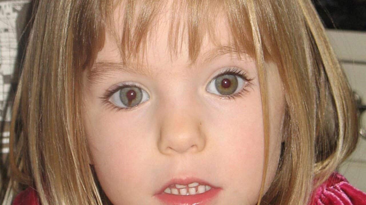 This undated file photo shows missing British girl Madeleine McCann.