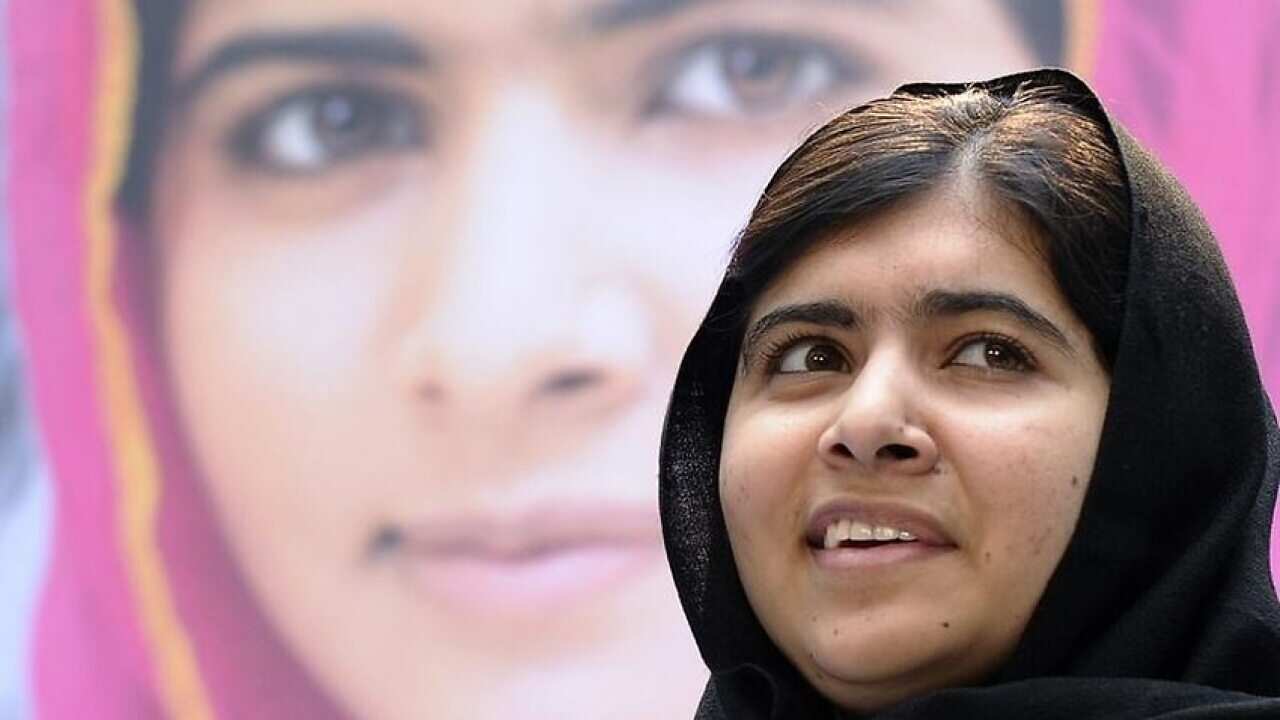 Malala Yousafzai became the youngest person and the first Pakistani to win the Nobel Peace Prize. (AAP)