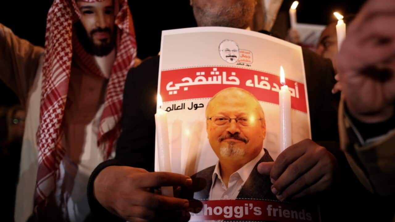 Protesters over Jamal Khashoggi's death