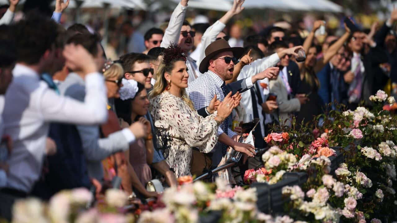 About 10,000 people attended Flemington on Tuesday.