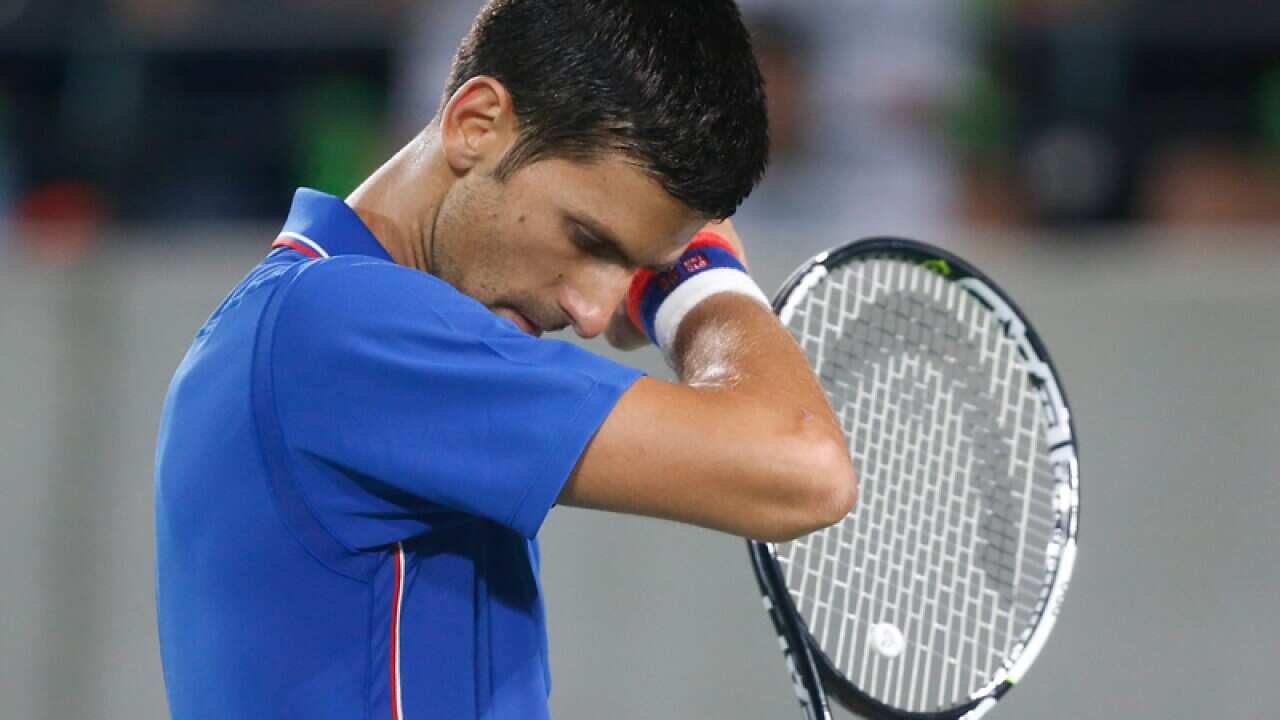 Novak Djokovic of Serbia