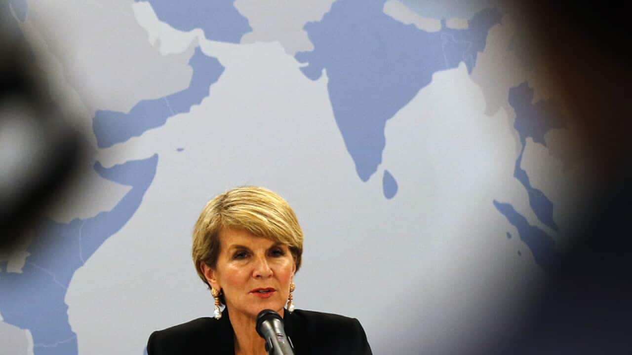 Australian Minister for Foreign Affairs Julie Bishop