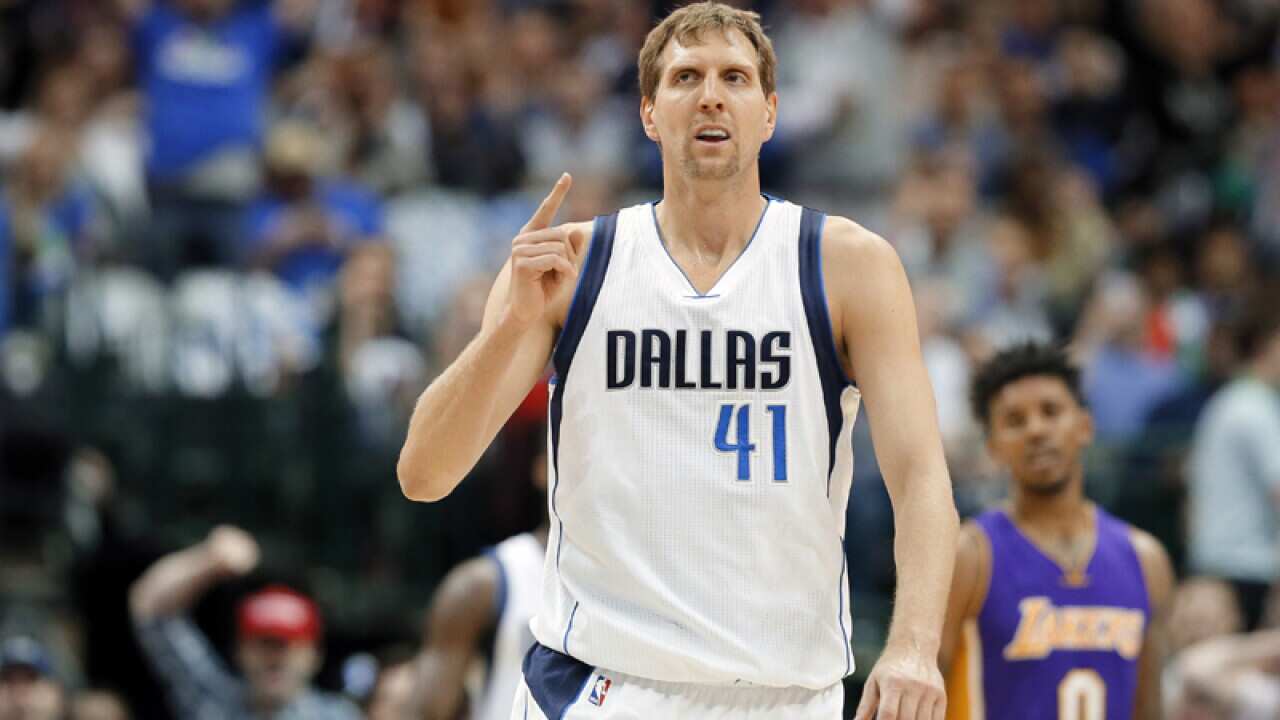 Dallas Mavericks forward Dirk Nowitzki (41) of Germany