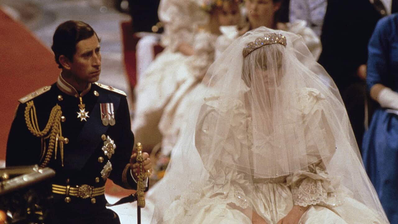 Britain Royal Wedding Tiara prince Charles and Lady Diana Spencer