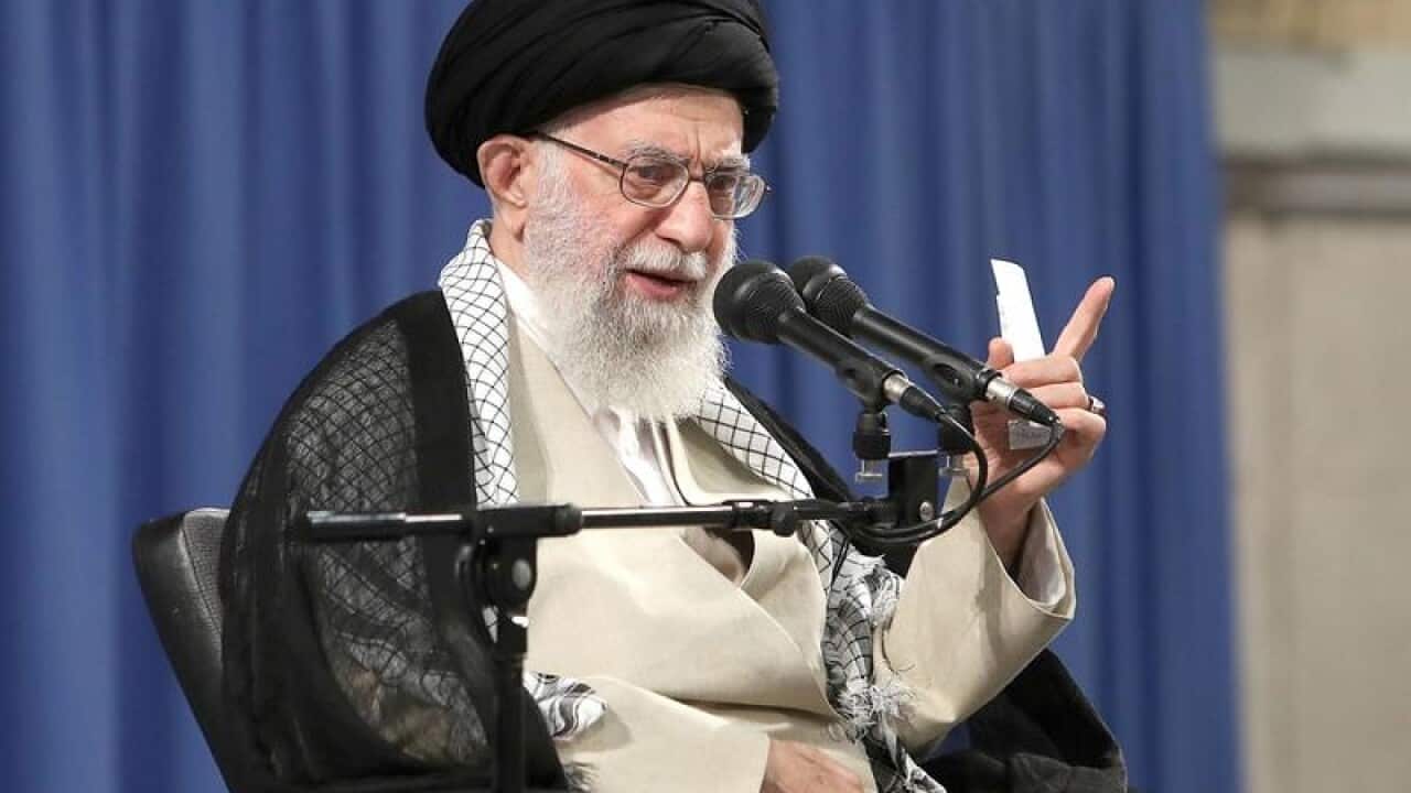 Iranian supreme leader Ayatollah Ali Khamenei.