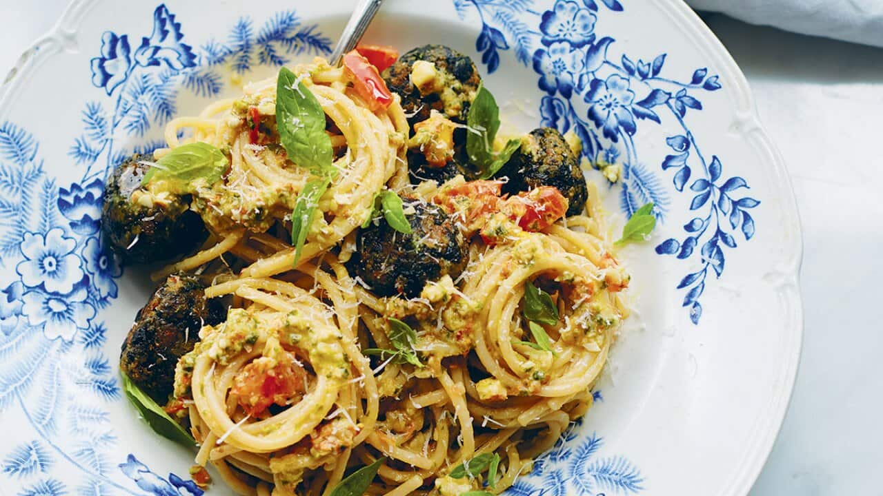 Spinach and lemon polpette