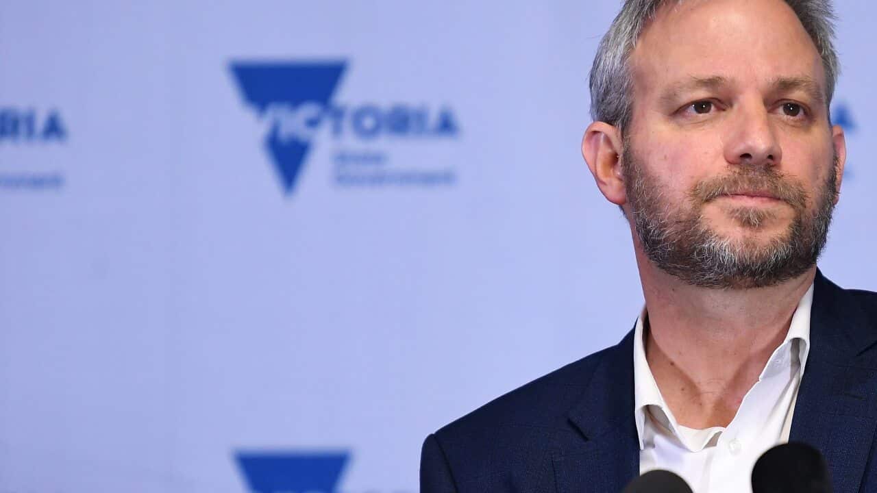Victorian Chief Health Officer Brett Sutton addresses the media during a press conference in Melbourne, Saturday, July 17, 2021