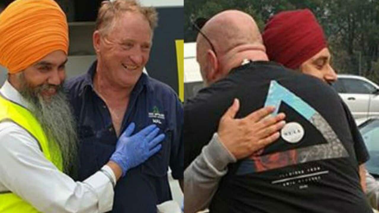 Sikh Volunteers Australia members in Bairnsdale.