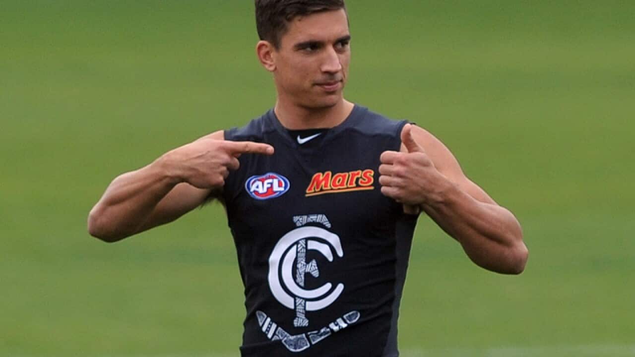 Carlton player Andrew Carrazzo.