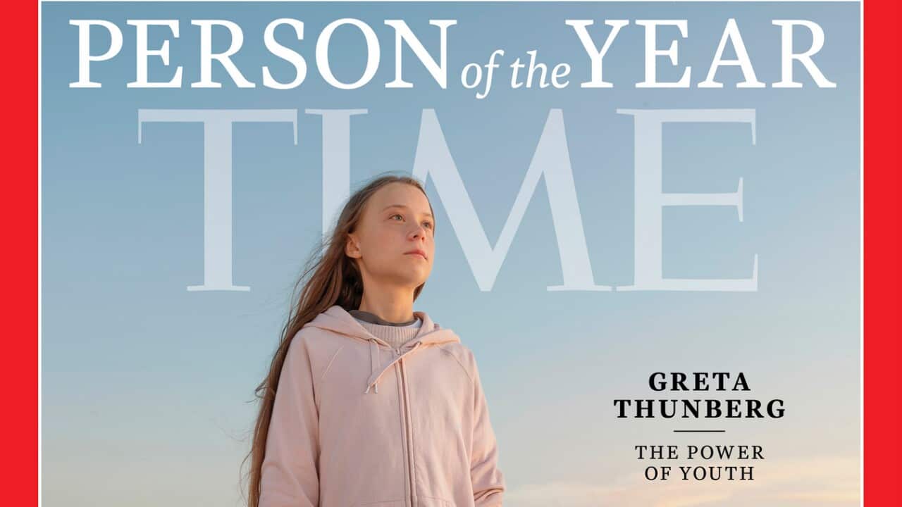 Time magazine's Person of the Year cover featuring Greta Thunberg
