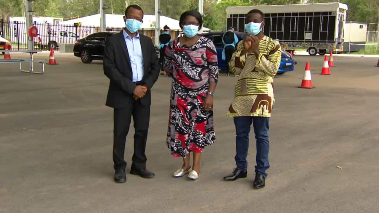 Dr Vincent Ogu, Dr Olayide Ogunsiji and Augustine Okereafor, health professionals and community leaders.