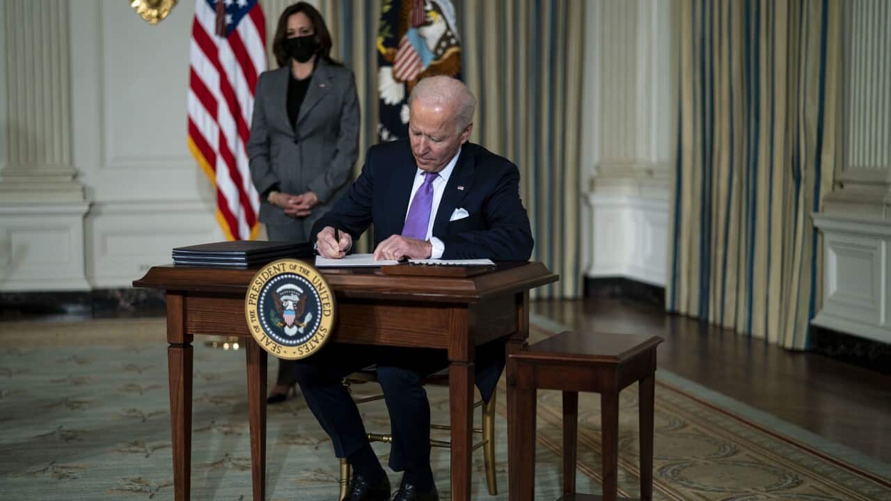 US President Joe Biden and Vice President Kamala Harris have detailed the administration's racial equity agenda.