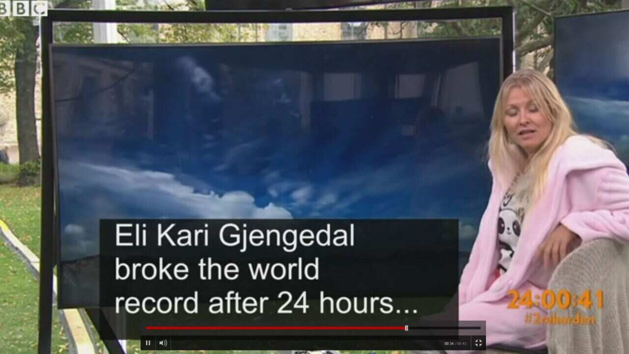 Woman Presents Weather For 33 Hours Straight