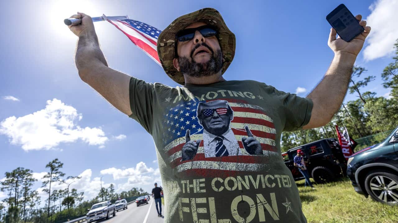 Trump supporters hold parade in West Palm Beach