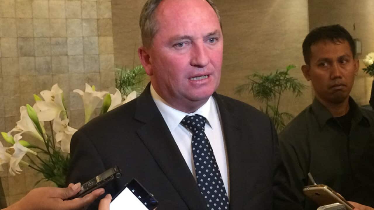Australian Agriculture Minister Barnaby Joyce.