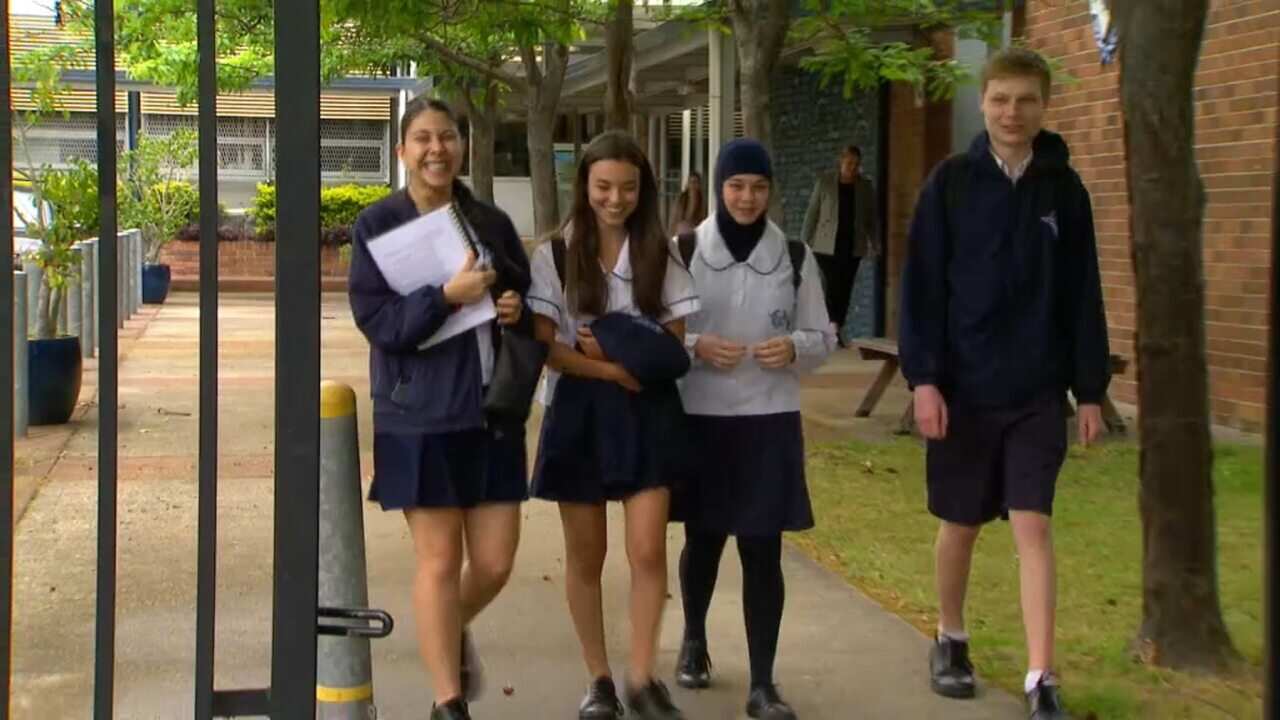 HSC students at JJ Cahill Memorial High School, Sydney
