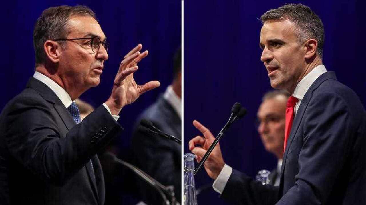 Steven Marshall and Peter Malinauskas
