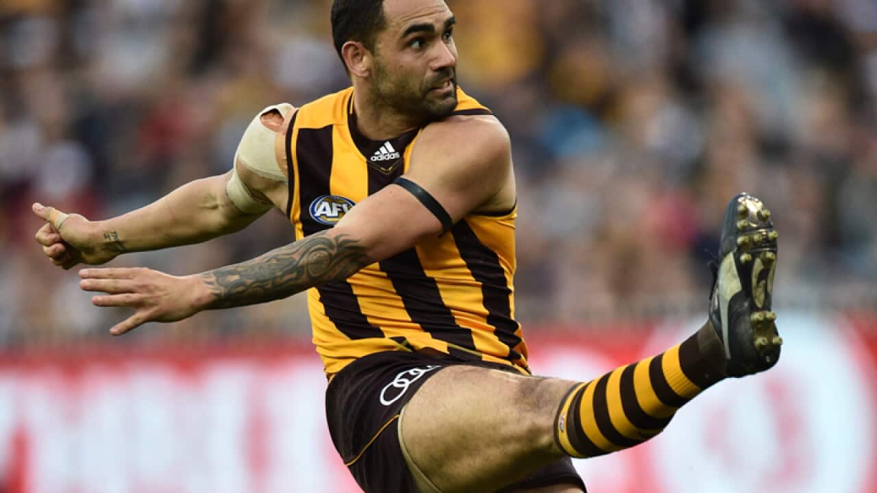 Shaun Burgoyne of the Hawks