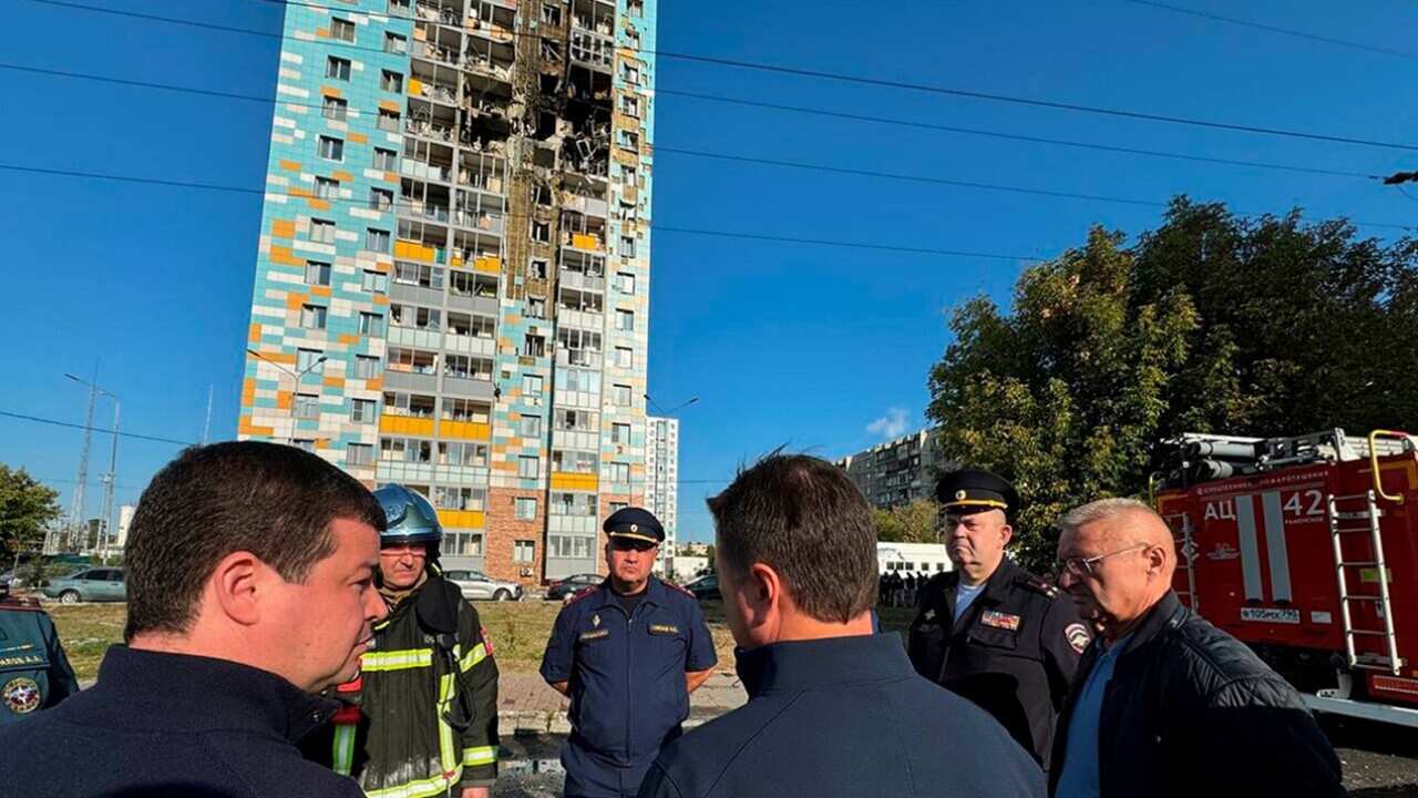 The governor of the Moscow region releases this photo of the alleged Ukrainian drone attack in Ramenskoye. (Moscow Region Governor Andrei Vo).jpg