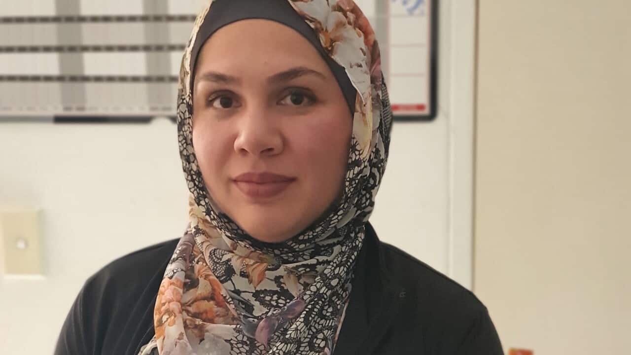 A woman wearing hijab