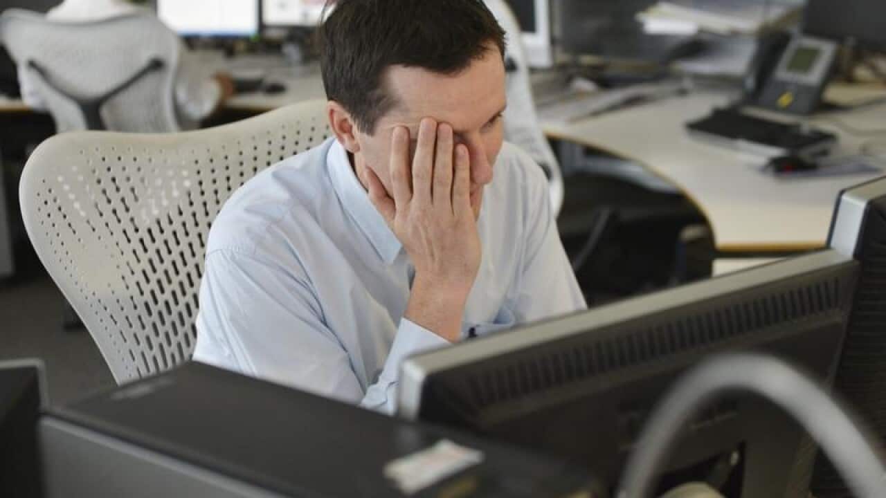 Office stress stock in Sydney,
