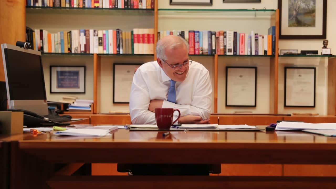 A photo tweeted by Prime Minister Scott Morrison on Thursday