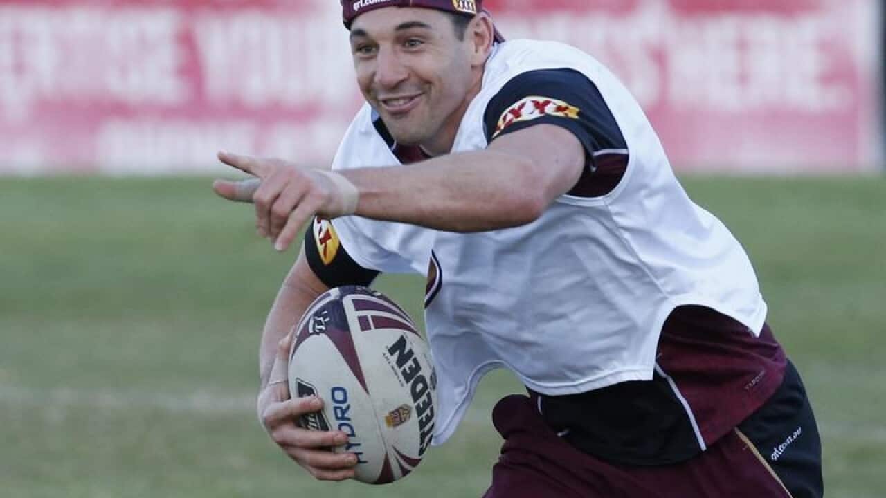 Billy Slater at Queensland Maroons training
