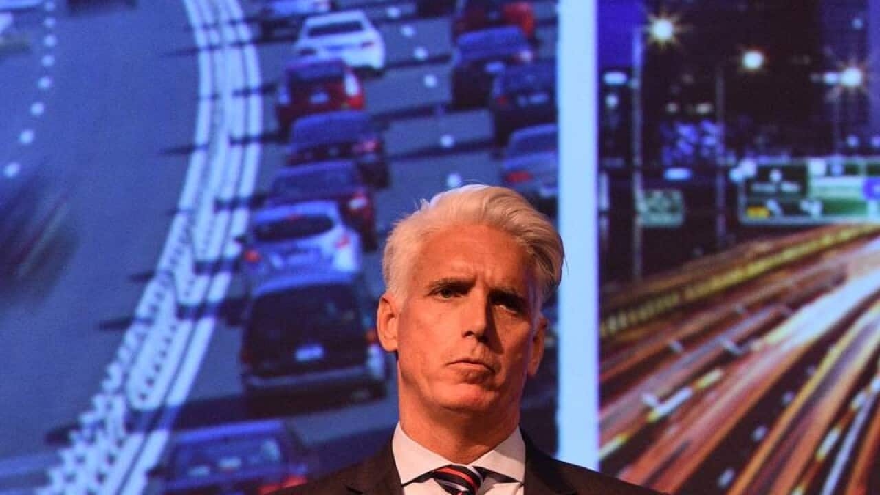 head and shoulders of Transurban CEO Scott Charlton