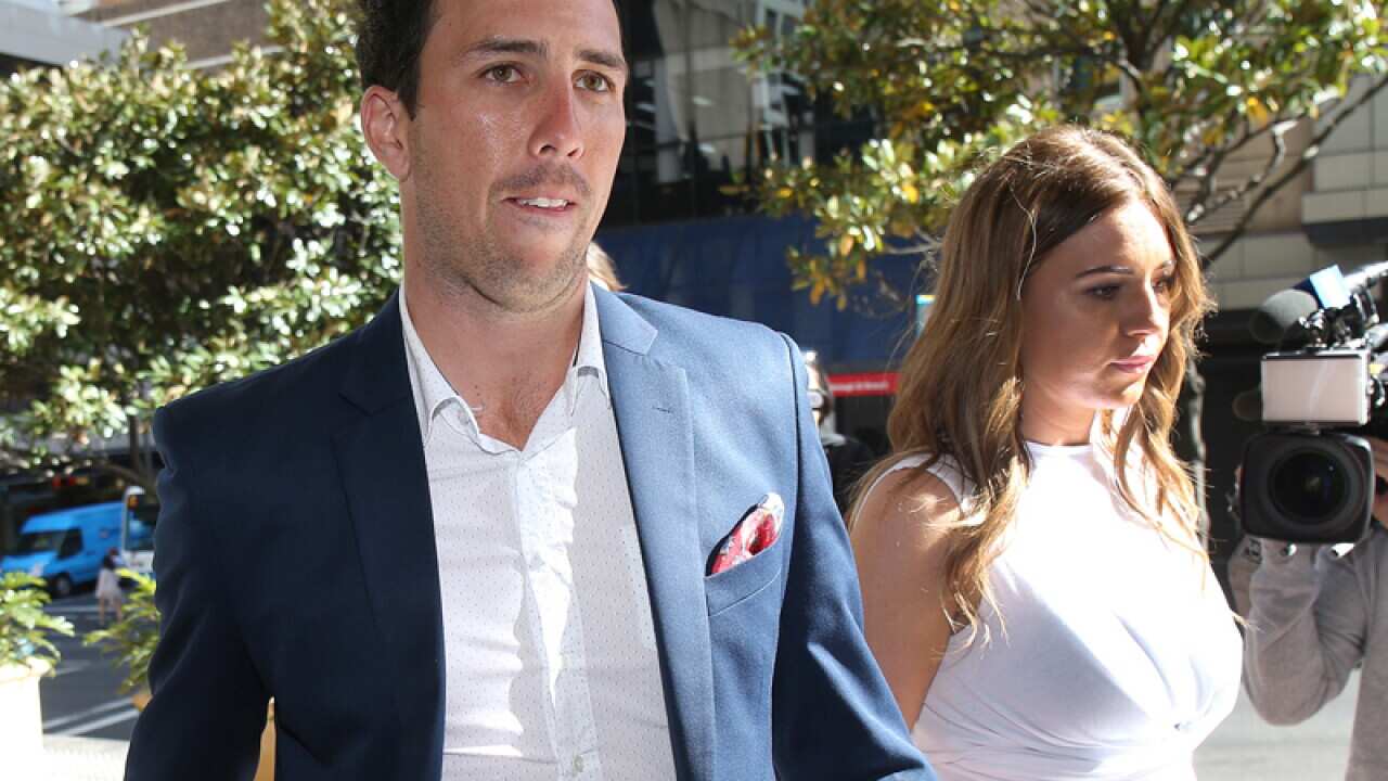 Tom Cooper arrives at the Downing Centre in Sydney