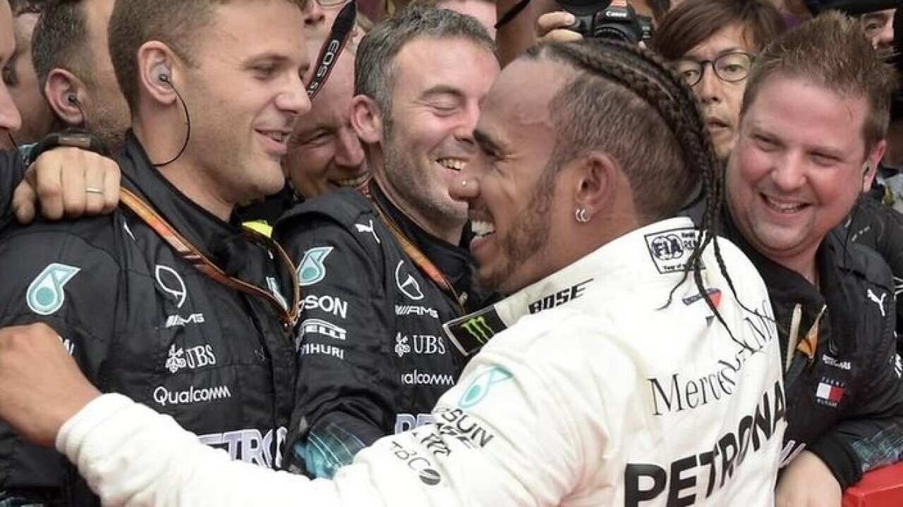 Hokkeneim winner Lewis Hamilton