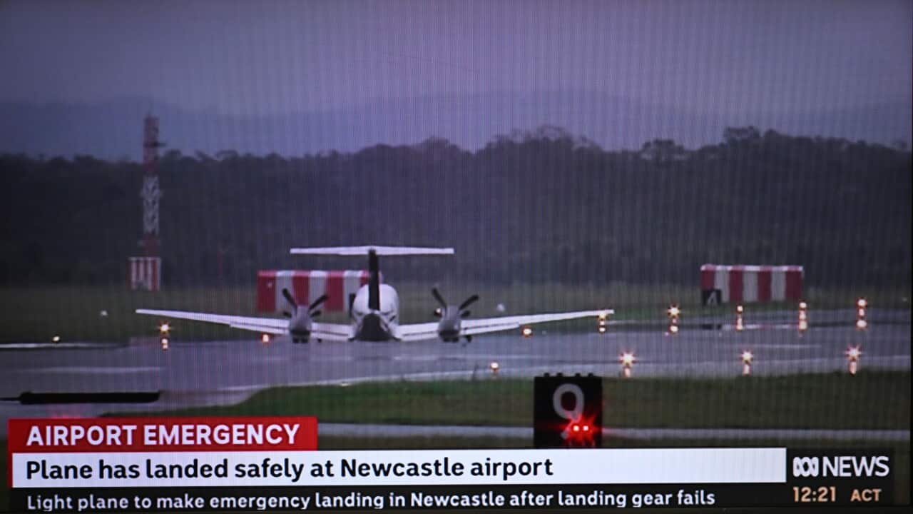 NEWCASTLE PLANE EMERGENCY LANDING