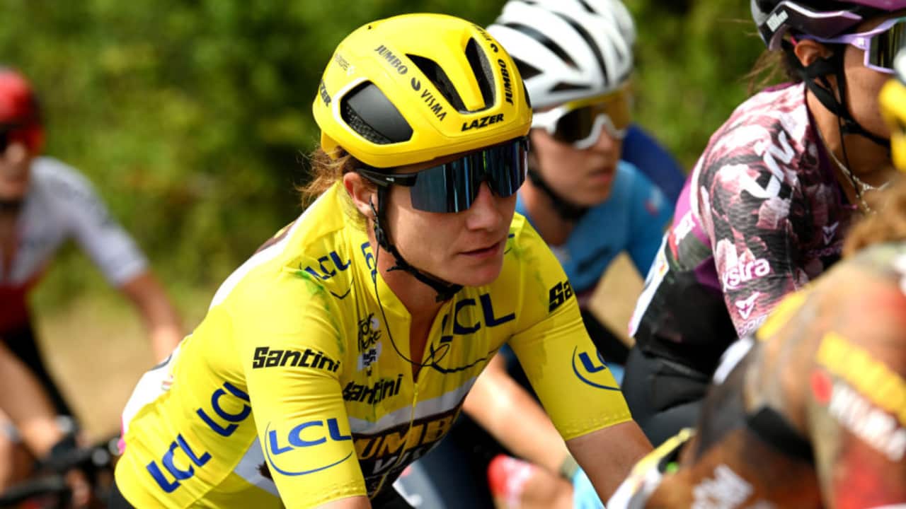 Marianne Vos competes in the Tour de France Femmes