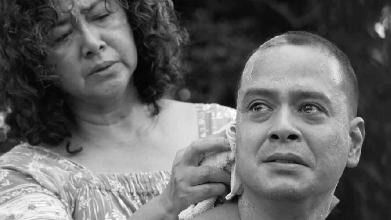 Shamaine Buencamino and John Lloyd Cruz in a scene from ‘When The Waves Are Gone.’ (2022)