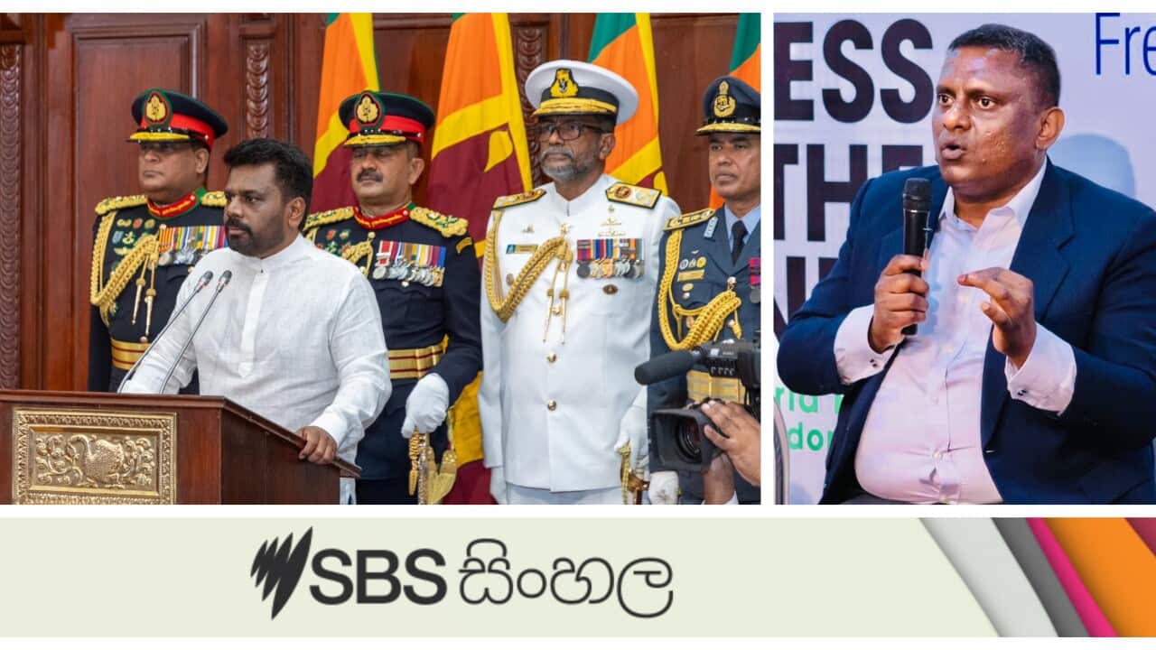 Anura Kumara Dissanayake_ president of Sri Lanka and Viranjana Herath_ a political analyst from Sri Lanka