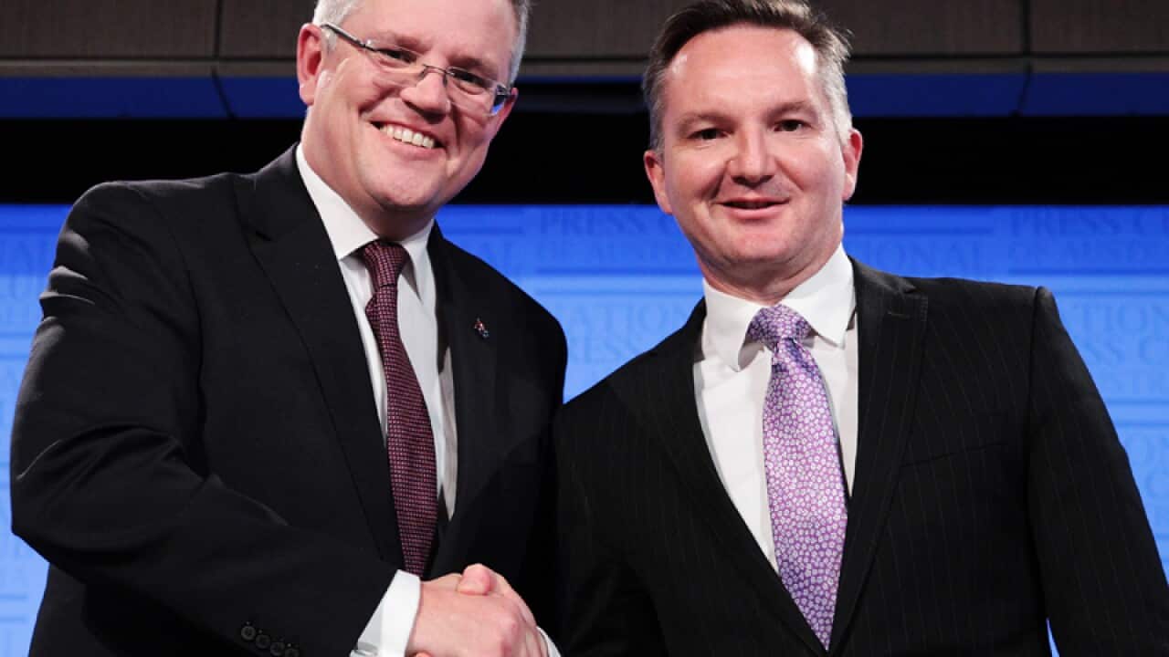Treasurer Scott Morrison (left) and Shadow Treasurer Chris Bowen