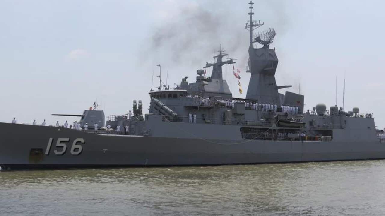 Australian Navy frigate HMAS Toowoomba