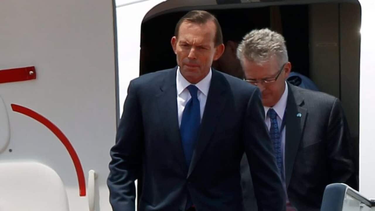 Prime Minister Tony Abbott arrives in Brunei - AAP-1.jpg