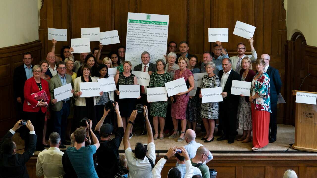 Cross party MPs at an event in to launch the Church House Declaration in Central London