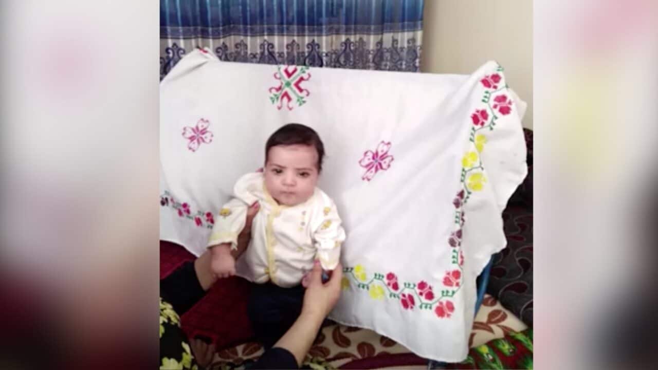Two-month-old Sohail was handed over to US soldiers in August.
