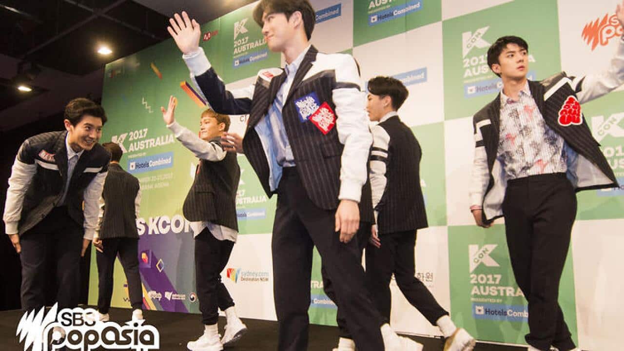 EXO during KCON Australia