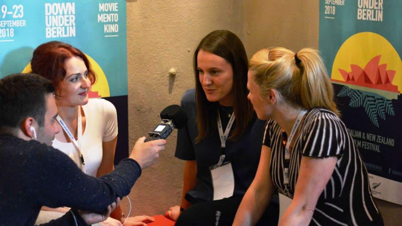 SBS Reporter Daniel Salg beim "Down Under Berlin" Festival