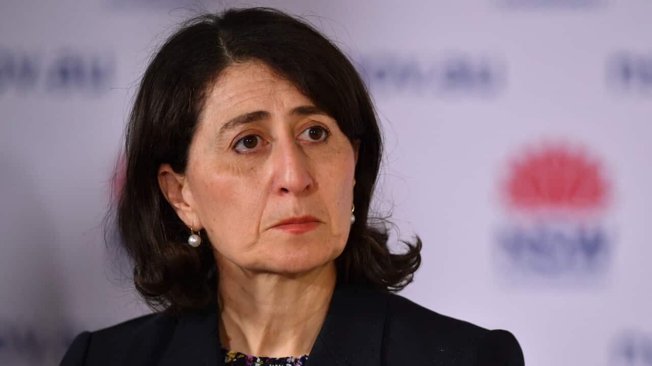 Gladys Berejiklian speaks to the media during a press conference in Sydney, Thursday, September 30, 2021. NSW has recorded 941 locally acquired COVID-19 cases in the latest 24-hour reporting period. (AAP Image/Joel Carrett) NO ARCHIVING