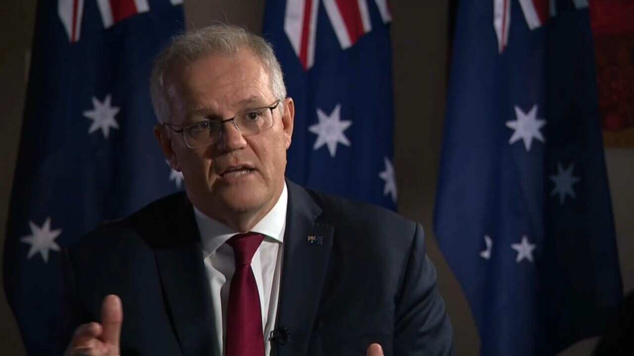 PM Scott Morrison speaks to SBS in Washington
