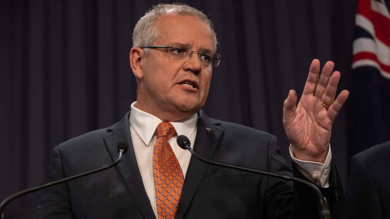 Prime Minister Scott Morrison in Parliament House.