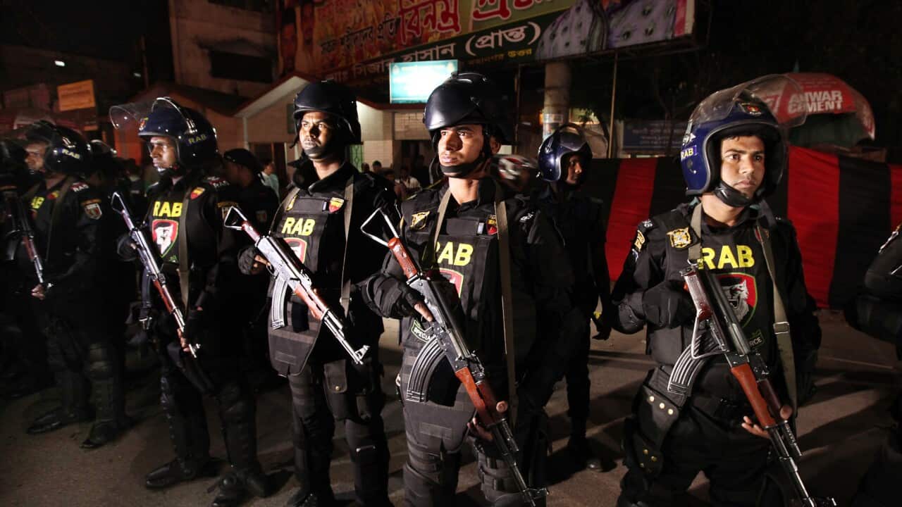 Bangladeshi elite force Rapid Action Battalion (RAB).
