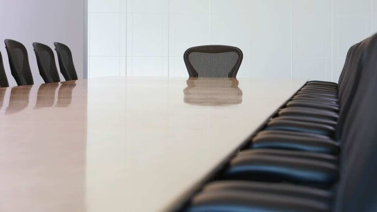 Empty boardroom