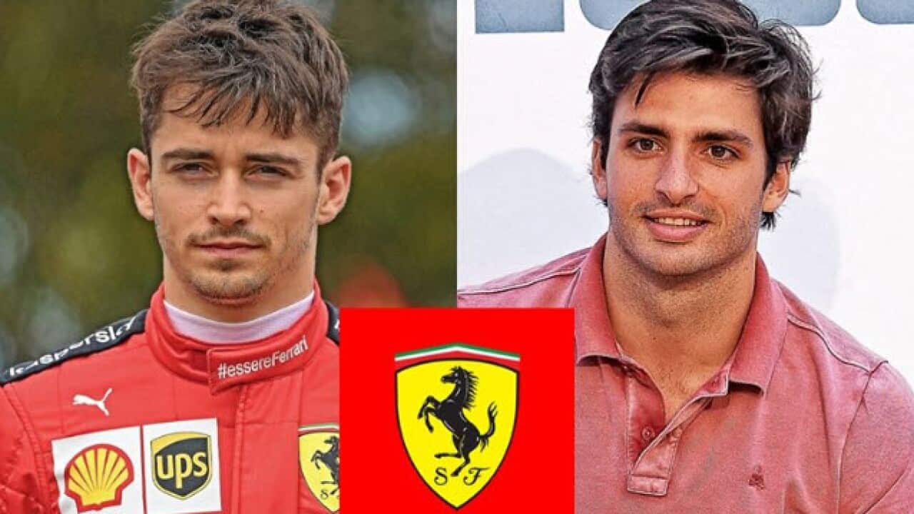 Charles Leclerc e Carlos Sainz jr guideranno le due Ferrari nel prossimo campionato del mondo di Formula 1