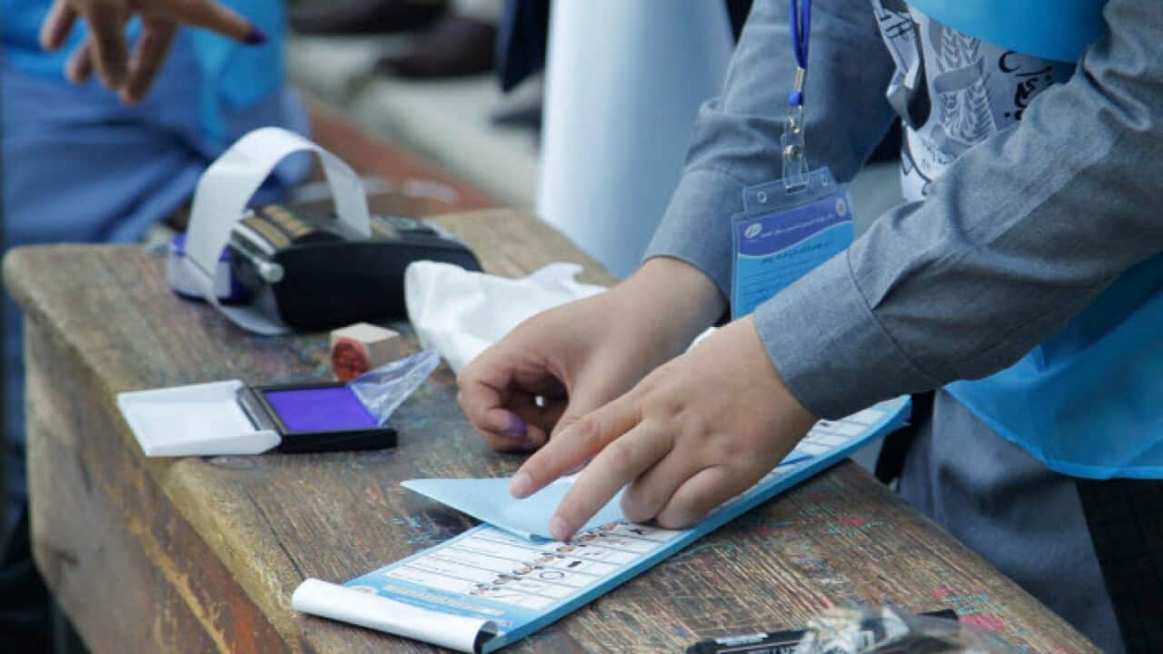 Ballot boxes of Afghan presidential elections